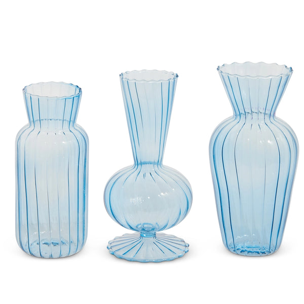 Blue Glass Vases