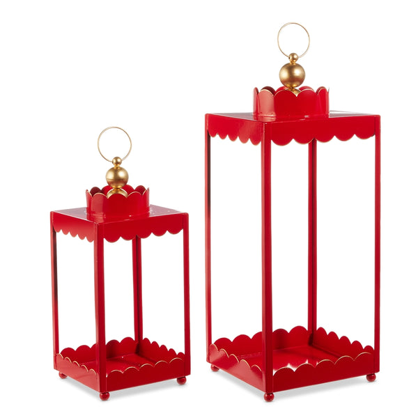 Red Scalloped Lanterns(Small or Large)