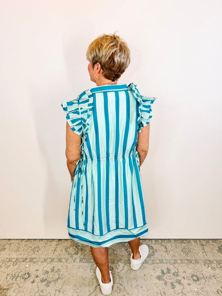 Aqua Cabana Stripe Dress