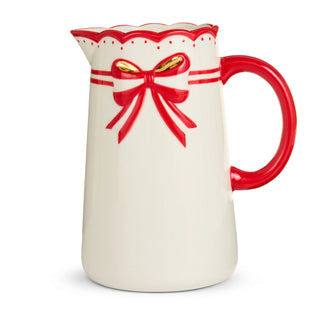 Red Bow Pitcher