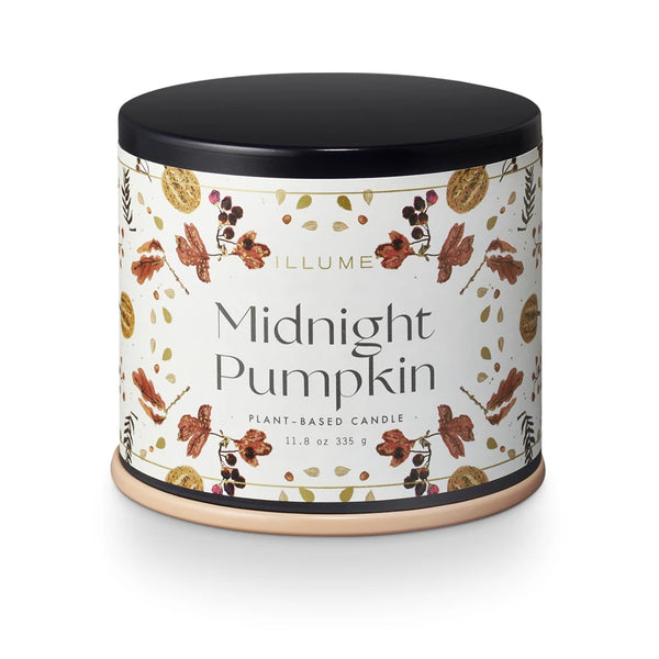 Midnight Pumpkin Vanity Tin Candle