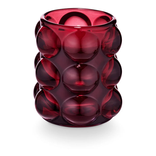 Pomme Rouge Bubble Glass Candle