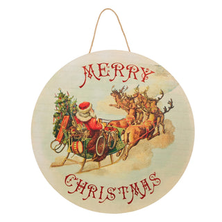 Rustic Christmas Santa Wall/Door Decor