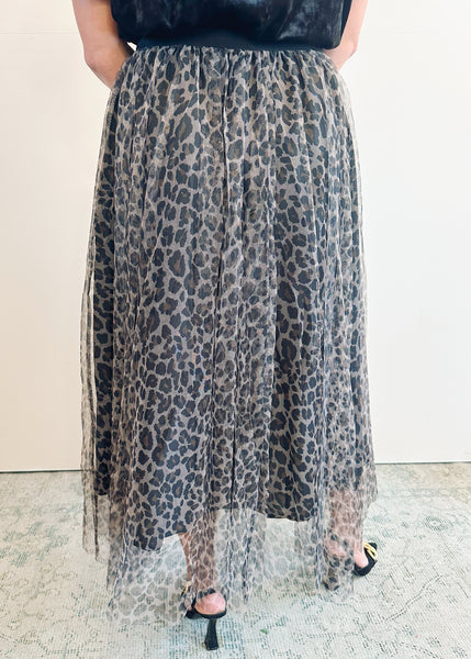 Leopard Tulle Skirt