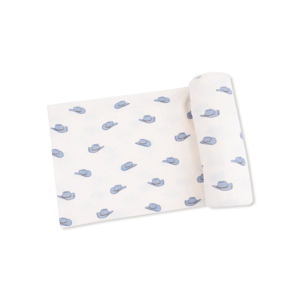 Petite Cowboy Hats Swaddle Blanket