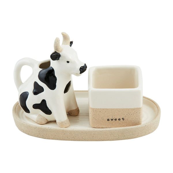 Cow Cream and Sugar Set