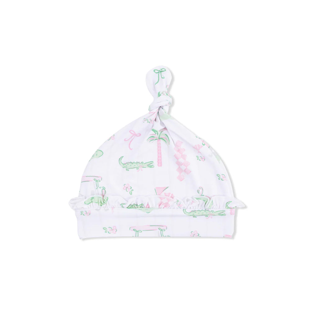 Pretty Golf Ruffled Knotted Hat