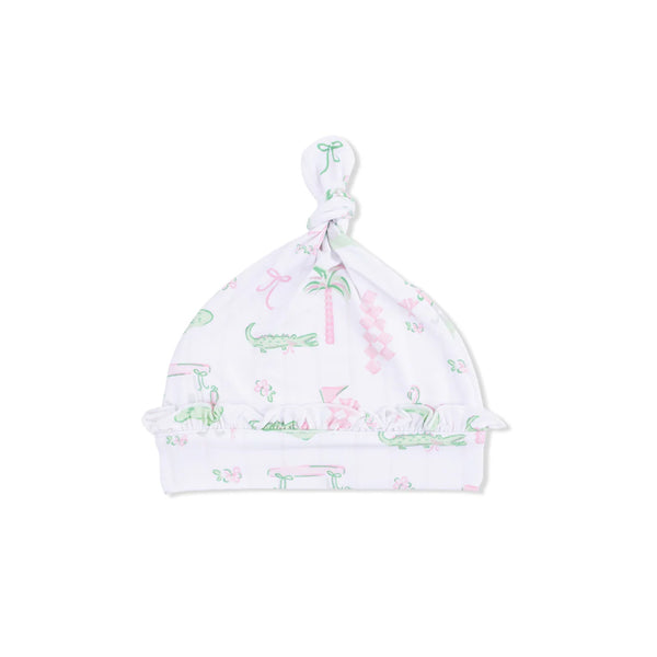 Pretty Golf Ruffled Knotted Hat