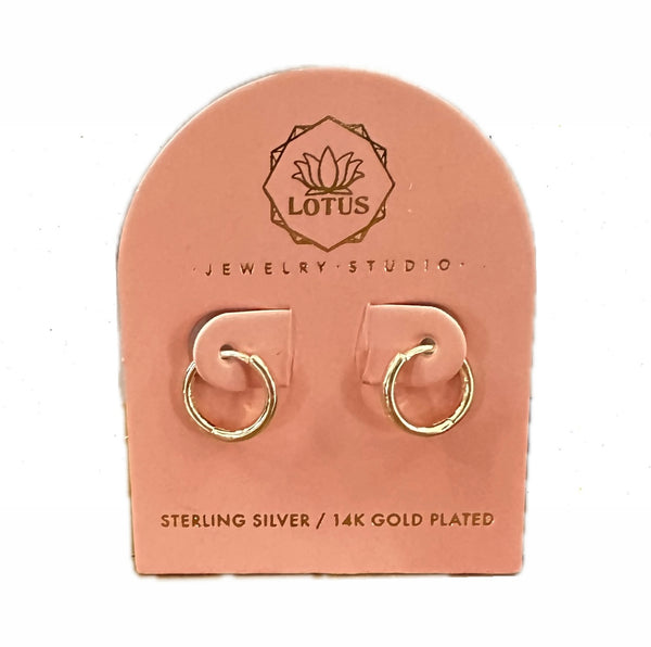Small Hoop Earrings - Gold