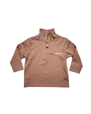 Kingston 1/4 Zip Pullover - Brown