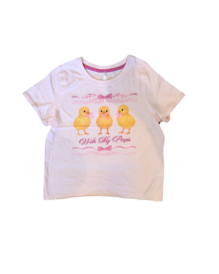 With My Peeps Graphic Crop Tee