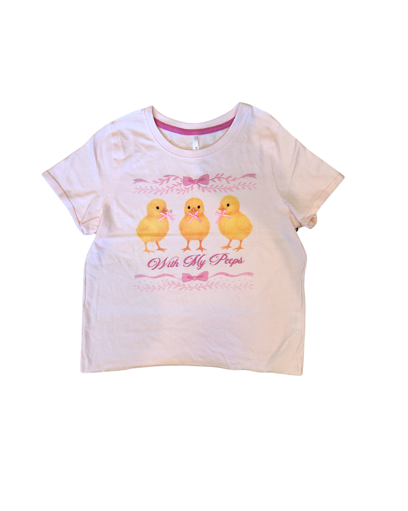 With My Peeps Graphic Crop Tee