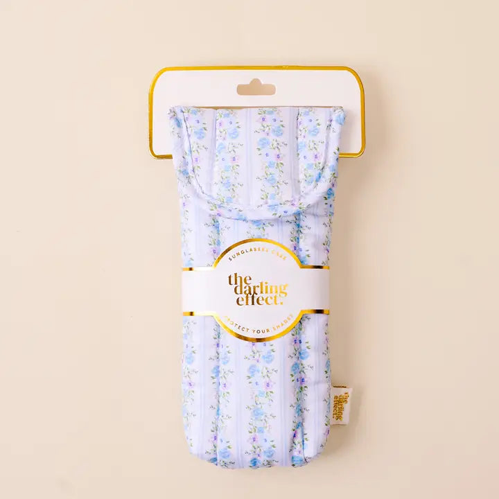 Sunglasses Case-Petal Parade Blue