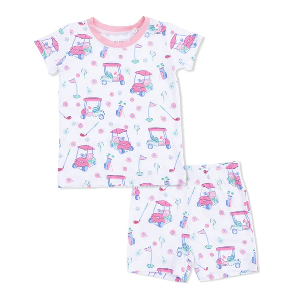 Golf Carts & Flowers Short Loungewear Set