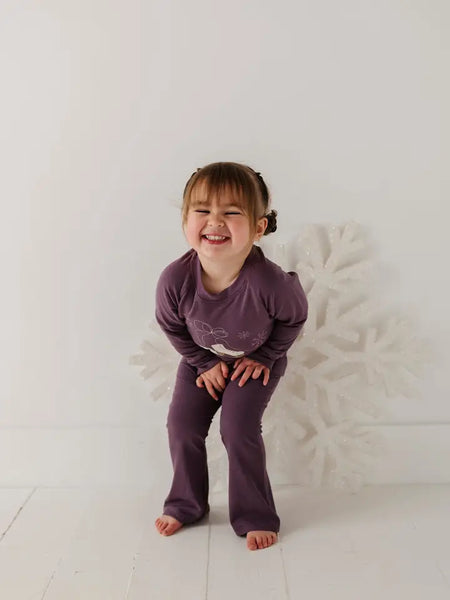 Plum Flare Pants