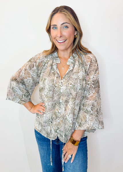 Kali Natural Snake Skin Top
