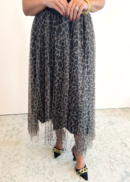 Leopard Tulle Skirt