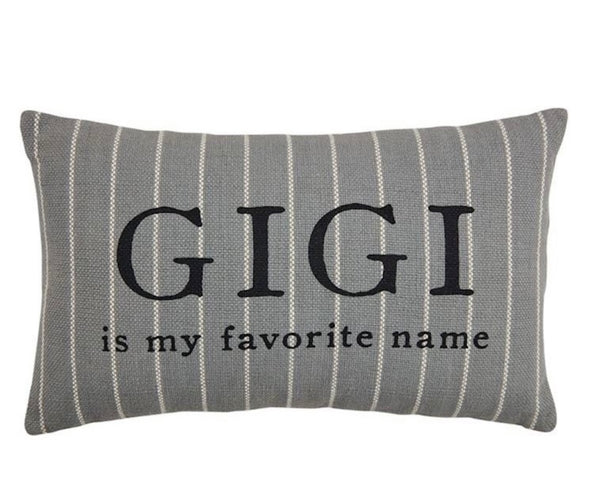 Gigi Striped Grandma Pillow