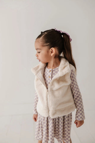 Cream Fur Vest