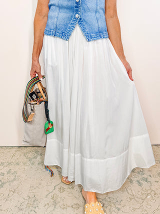 White maxi Skirt