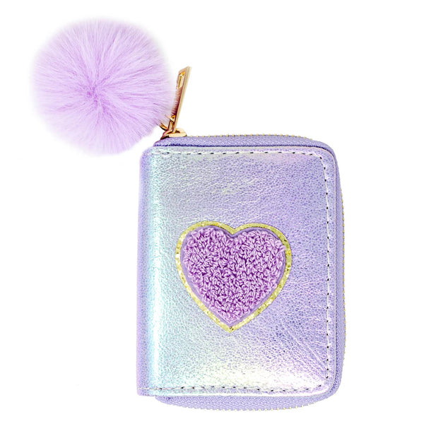 Zomi Wallet Shiny Heart Patch Wallet