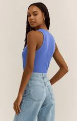 Sirena Rib Tank in Blue Wave