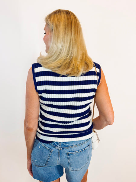 Black Iris Striped Tank