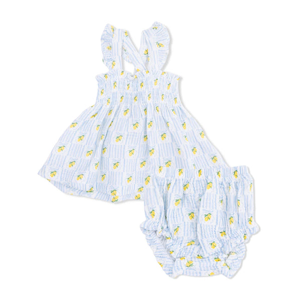 Lovely Lemons Smocked Top & Bloomer