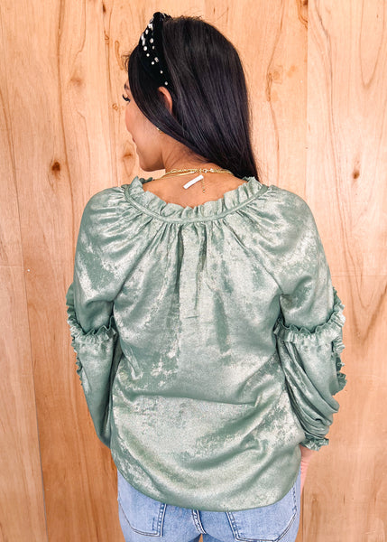 Evie top in Green