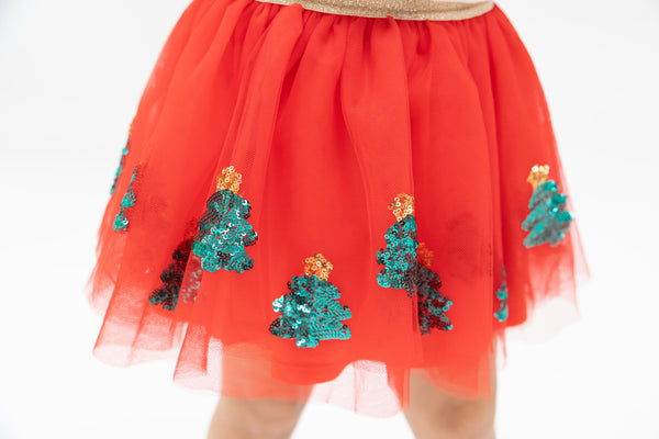 Christmas Trees TuTu Skirt