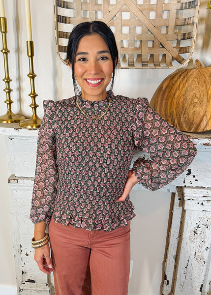 Lizzie Printed Blouse