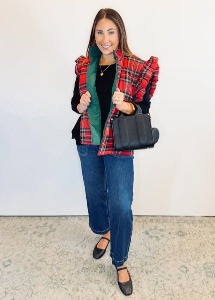 Jefferies Quilted Vest - Red