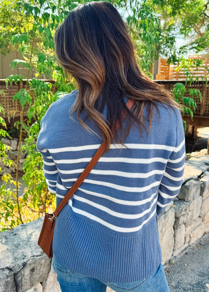 Geralyn Striped Crew Sweater