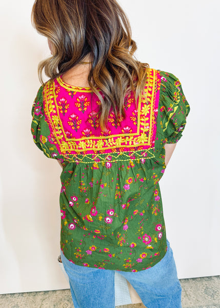 Patsy Green Block Top
