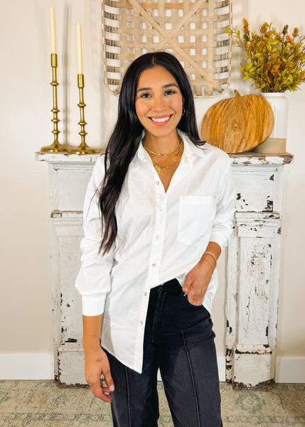 Kendra Button Down in White