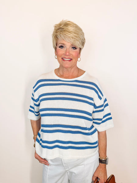 Prado Stripe Sweater Tee