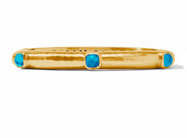 Catalina Hinge Bangle-Iridescent London Blue