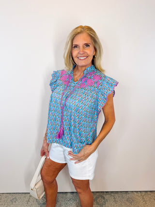 Ivanna Blue Top
