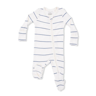 Vintage Stripe 2 Way Zipper Footie