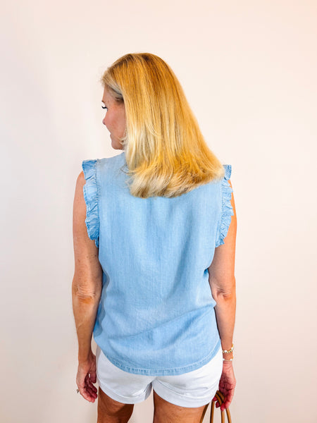 Carolina Blue Nicola Tank