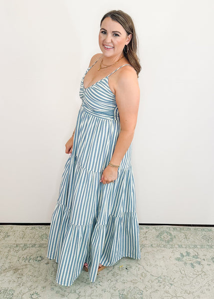 Hope Blue Stripe Dress