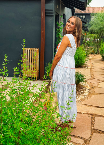Blue Stripe Rosa Dress