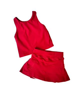 Maroon Tennis Skort