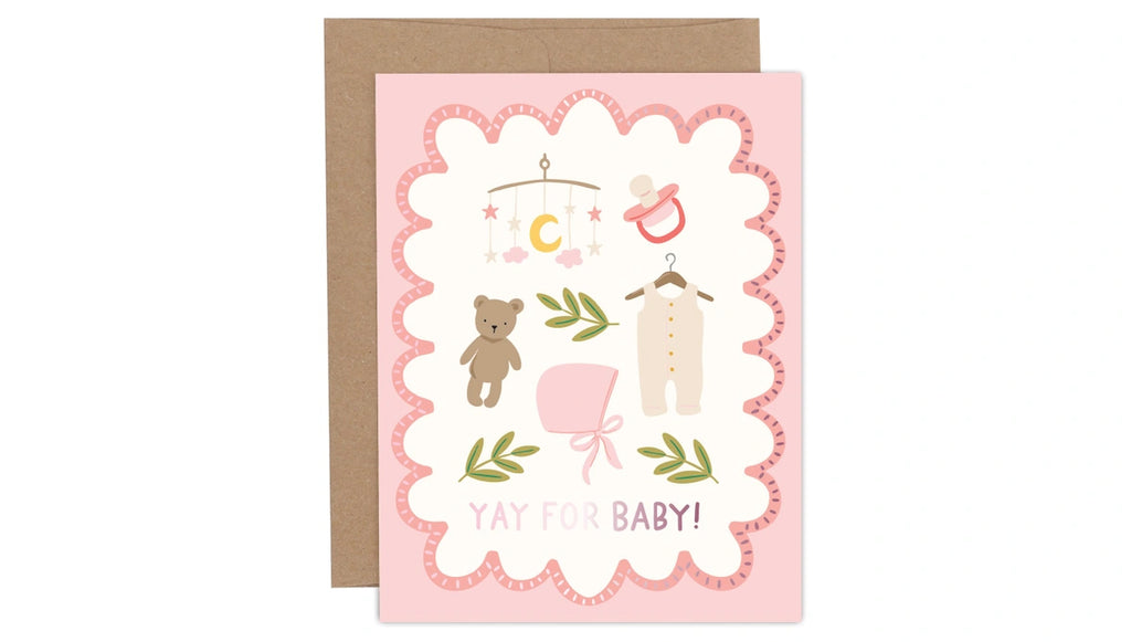 Yay for Baby! Greeting Card