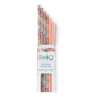 Reusable Straw Set- Full Blooms