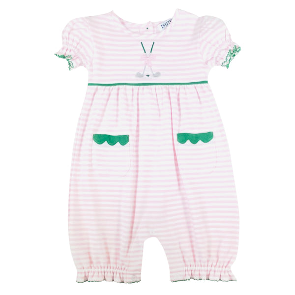 Pink & Green Golf Club Romper