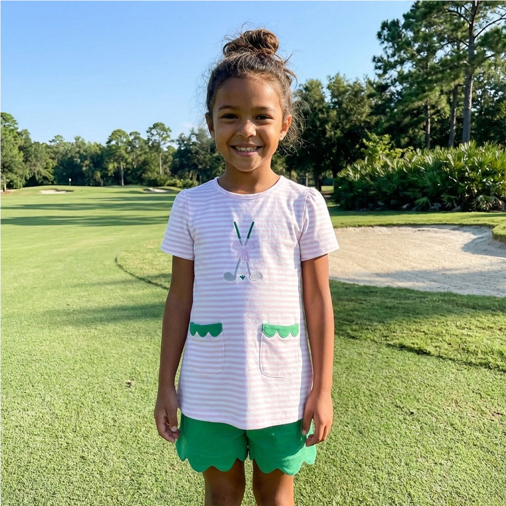 Pink & Green Golf Club Short Set