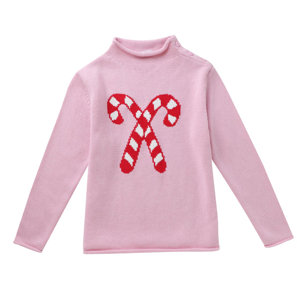 Pink & Red Candy Cane Sweater