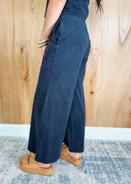 Scout Jersey Flare Pants in Black