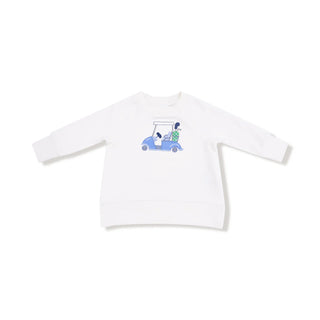 Golf Raglan Sweatshirt in White